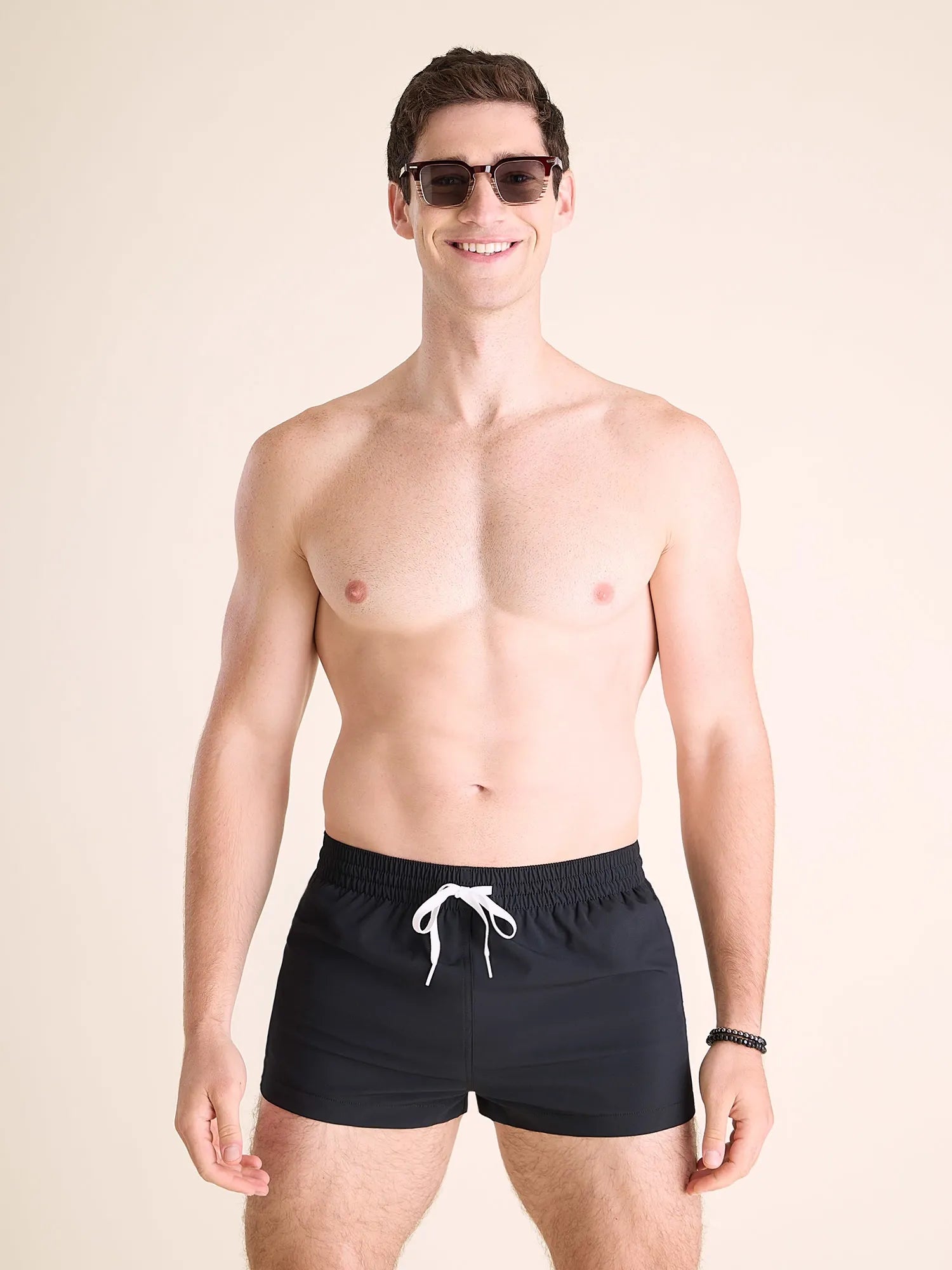 HARBORPOLO  Black swim trunks