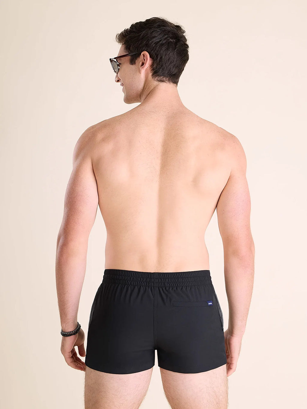 HARBORPOLO  Black swim trunks